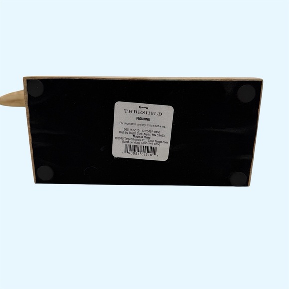 Threshold Natural Light Brown Wood Fish Table Accent - Picture 10 of 10